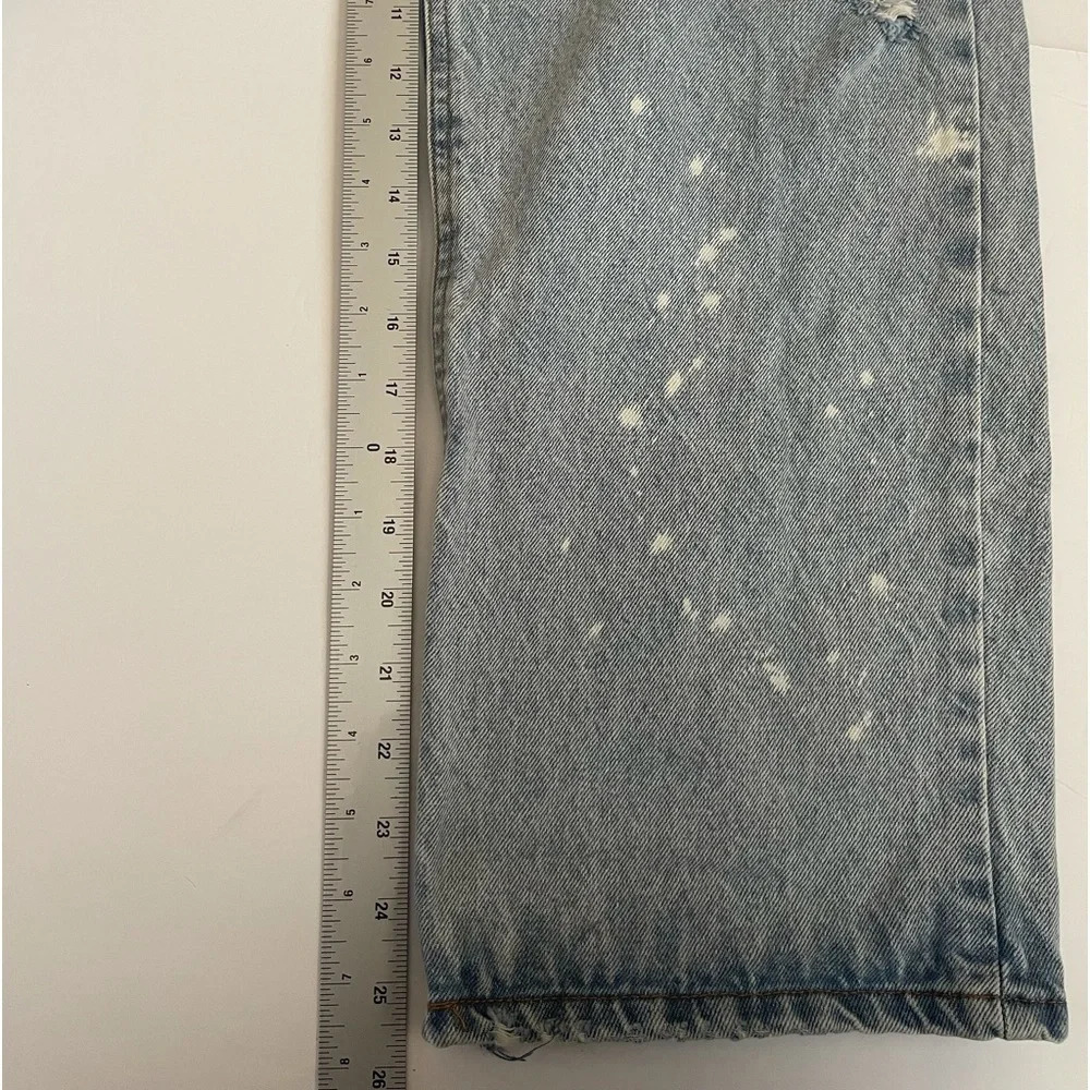 No Boundaries Jeans Denim Pants sz Juniors 17 distressed high waisted button fly - Picture 8 of 10